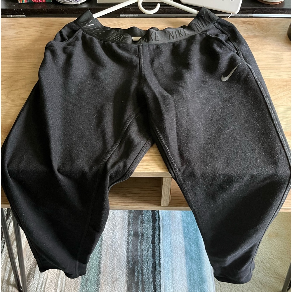 Nike black joggers - medium